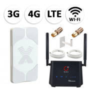 Комплект мобильного 3G/4G (LTE) интернета NET-AXA017 для дачи и офиса c антенной 17 dBi под любого оператора фри 3