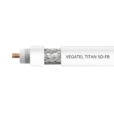 Кабель VEGATEL 5D-FB (Titan, белый) фри 4
