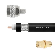 Кабельная сборка 5D/FB (Titan, черный) (N-male - SMA-male) фри 3