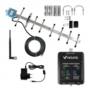 VEGATEL VT2-900E-kit (LED) усилитель сигнала сотовой связи GSM и интернета 3G для дачи фри 3