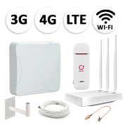 Комплект мобильного 3G/4G (LTE) интернета NET-ORN014 для дачи и офиса c антенной 14 dBi под любого оператора фри 3