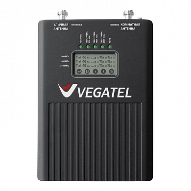 Репитер VEGATEL VT3-900E/1800/3G (LED) для усиления сотовой связи и мобильного интернета фри 4