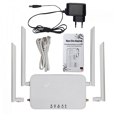 Роутер 4G VEGATEL VR4 Wi-Fi-2,4 (SMA) фри 4