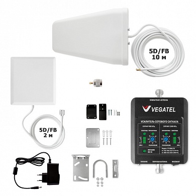 Усилитель сигнала VEGATEL VT-900E/3G-kit (дом, LED) фри 4